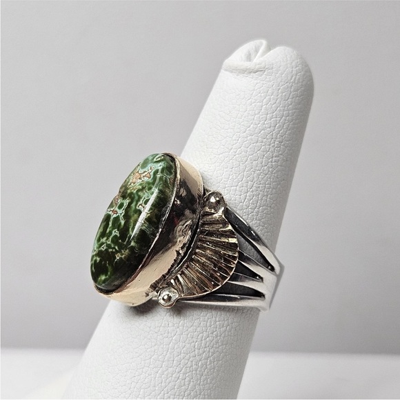 Signed sterling silver ring size 6.25 damele? high grade - Picture 4 of 9